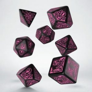 Call of Cthulhu 7th Edition Black & magenta Dice Set Call of Cthulhu 7th Edition Black & magenta Dice Set