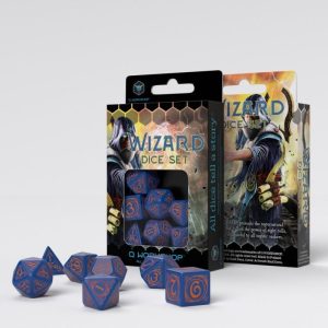 Wizard Dark-blue & orange Dice Set Wizard Dark-blue & orange Dice Set