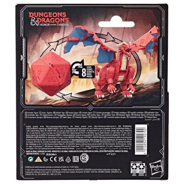 Dungeons & Dragons Honor Among Thieves Dicelings Action Figure Themberchauda, a vörös sárkány