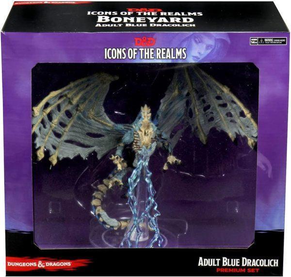 D&D Icons of the Realms Boneyard - Premium Set Blue Dracolich