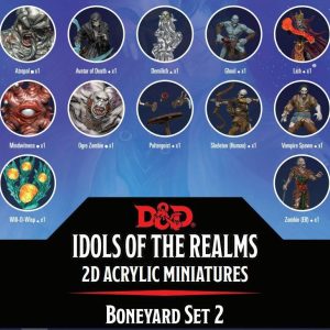 D&D Idols of the Realms 2D Miniatures Boneyard 2D Set 2 D&D Idols of the Realms 2D Miniatures Boneyard 2D Set 2