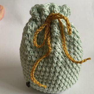 Crochet Dice Bag (blue)