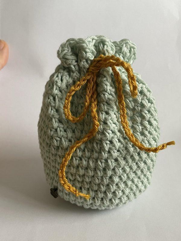 Crochet Dice Bag (blue)