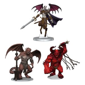 D&D Icons of the Realms pre-painted Miniatures Archdevils - Hutijin, Moloch, Titivilus