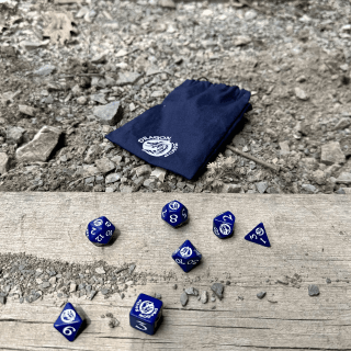 DragonShop kockakészlet kék-fehér