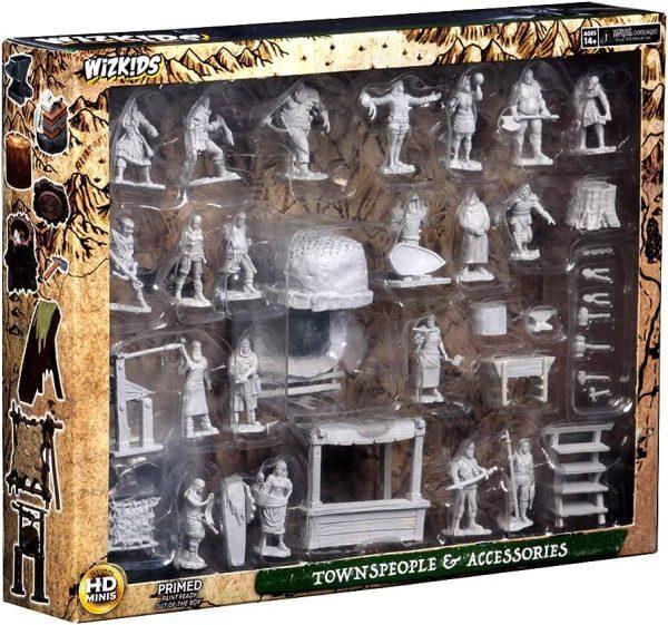 WizKids Deep Cuts Miniatures - Townspeople and Accessories