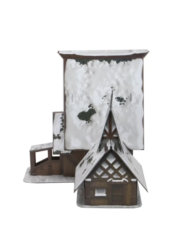 The Lodge Papercraft Set - Icewind Dale - D&D Icons of the Realms Miniatures