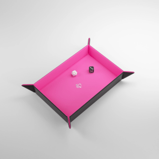 Mágneses dobótálca téglalap fekete-pink