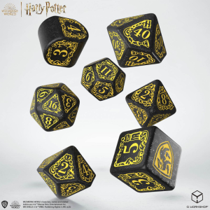 Harry Potter - Hufflepuff Modern Dice Set - Black