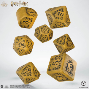 Harry Potter - Hufflepuff Modern Dice Set - Yellow Harry Potter - Hufflepuff Modern Dice Set - Yellow