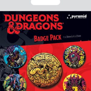 Dungeons & Dragons Pin-Back Buttons 5 Pack Beastly