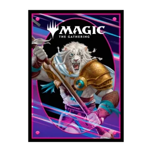Foundations - Ajani - 100ct Deck Protector sleeves Light for Magic The Gathering Foundations - Ajani - 100ct Deck Protector sleeves Light for Magic The Gathering