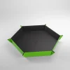 Magnetic Dice Tray Hexagonal Black Green - Gamegenic Magnetic Dice Tray Hexagonal Black Green - Gamegenic