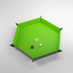 Magnetic Dice Tray Hexagonal Black Green - Gamegenic Magnetic Dice Tray Hexagonal Black Green - Gamegenic