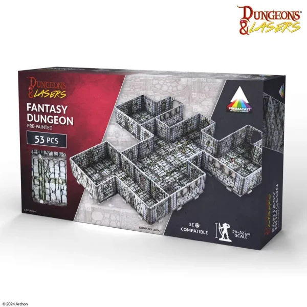 Fantasy Dungeon (Pre-Painted) - Dungeons & Lasers PrismaCast Fantasy Dungeon (Pre-Painted) - Dungeons & Lasers PrismaCast