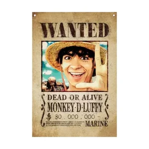 Luffy Wanted 120 x 85 cm - One Piece Wall Banner