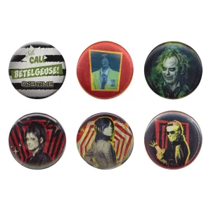 Beetlejuice Pin Badge 6 packs