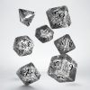 Elvish Translucent & black Dice Set