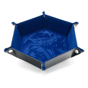 Blue Dragon Skin Edition - CritStones Folding Dice Tray Blue Dragon Skin Edition - CritStones Folding Dice Tray