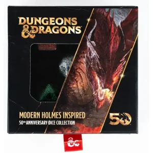 Modern Holmes Inspired - Dungeons & Dragons Dice Set 50th Anniversary Modern Holmes Inspired - Dungeons & Dragons Dice Set 50th Anniversary