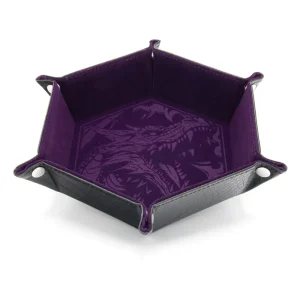 Purple Dragon Skin Edition - CritStones Folding Dice Tray Purple Dragon Skin Edition - CritStones Folding Dice Tray