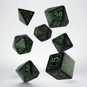 Call of Cthulhu Black & Green Dice Set