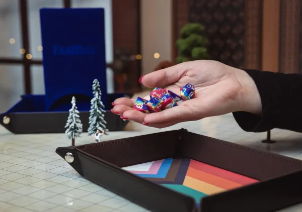 FanRoll Pride Dice Tray – Rainbow Flag