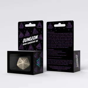Dungeon Generator Die Beige & Black - Q Workshop