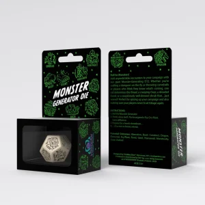 Monster Generator Die: Beige & Black (D12)