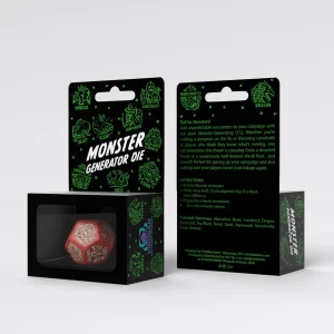Monster Generator Die: Red & Beige