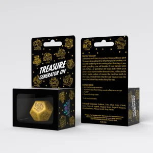Treasure Generator Die: Yellow & Black