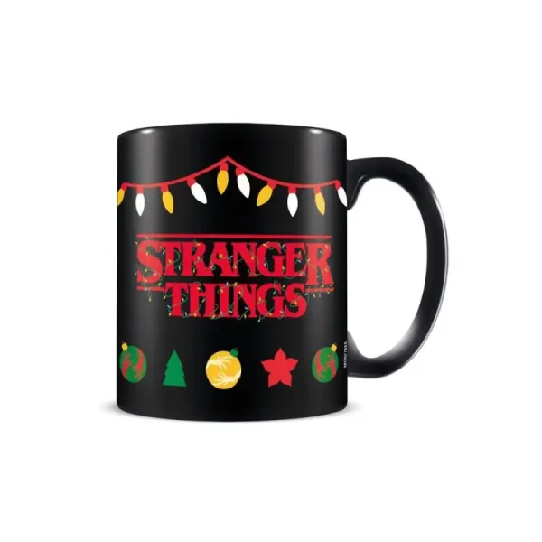 Stranger Things - Fairy Lights - Seasons Greetings Upside Down mug