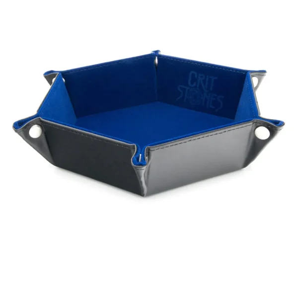 CritStones Folding Dice Tray Blue CritStones Folding Dice Tray Blue