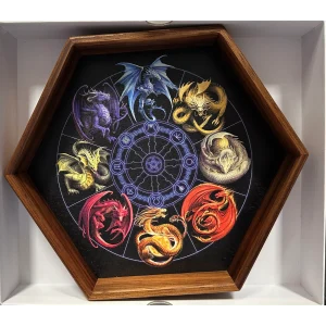 Dragons of the Sabbats (Anne Stokes) Wooden Dice Tray