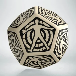 D12 Hit Location Die Beige Black