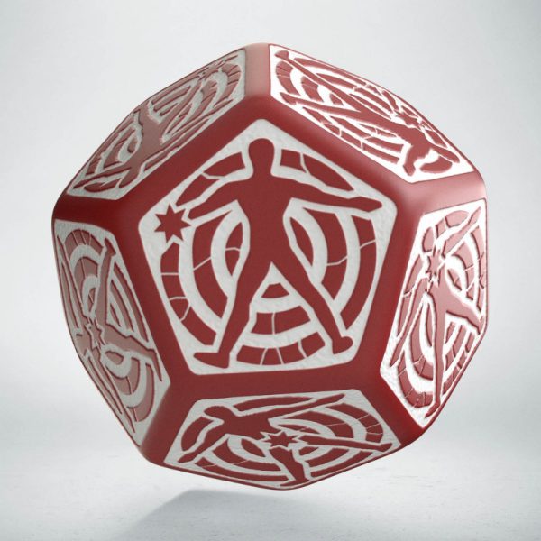 D12 Hit Location Die Red White