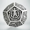 D12 Hit Location Die White Black