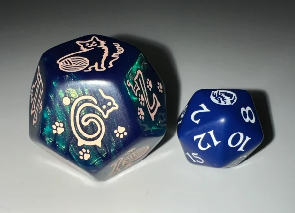 Jumbo Cats Dice Set Merlin
