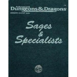 Advanced Dungeons & Dragons – Sages & Specialists