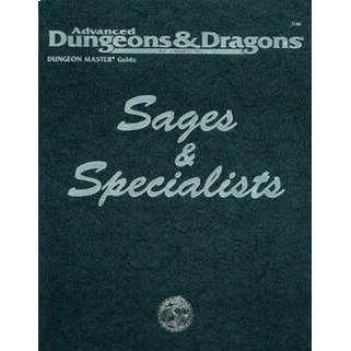 Advanced Dungeons & Dragons – Sages & Specialists