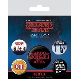 Stranger Things Badge Pack (5db -os kitűző szett)