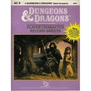 Dungeons & Dragons – Player Character Record Sheets