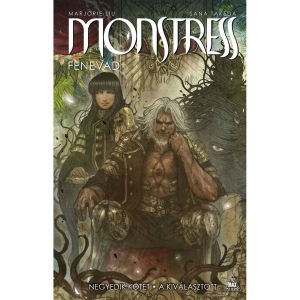 monstress, fenevad, képregény, comic, fantasy, dark fantasy, sötét fantasy, magic, mágia, női főszereplő, female protagonist, fumax, hardcover, keménytáblás, award winning, díjnyertes