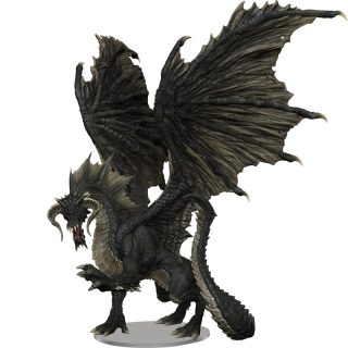 Adult Black Dragon - D&D Icons of the Realms Premium Miniatures