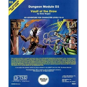 Advanced Dungeons & Dragons – Vault of the Drow