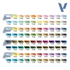 Vallejo - True Metallic Metal Full Collection Color Case (80 Colors, 18 ml)