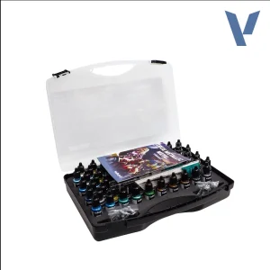 Vallejo - True Metallic Metal Full Collection Color Case (80 Colors, 18 ml)