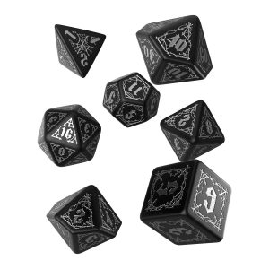 Bloodsucker Black & silver Dice Set