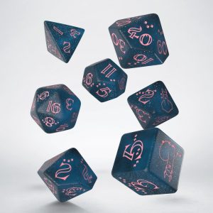 Sparkling Llama Dice Set (Glittering dark blue & pink) Sparkling Llama Dice Set (Glittering dark blue & pink)