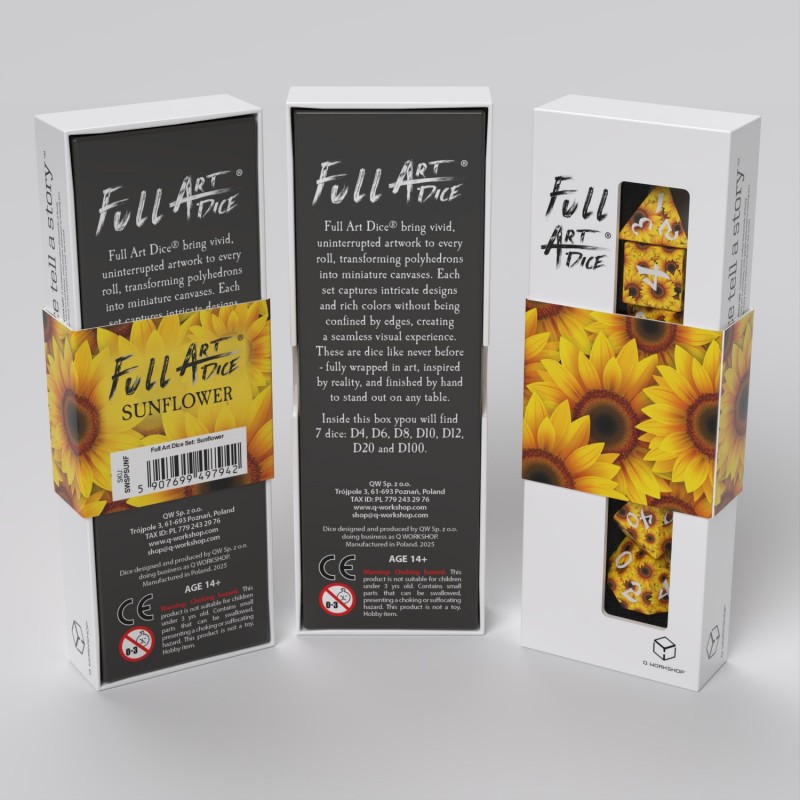 Sunflower - Full Art Dice Set